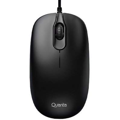 Mouse Optico Quanta QTMO10 USB 1.200 Dpi - Preto