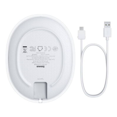 Carregador Sem Fio Baseus Jelly 15 W - Branco (WXGD-02)