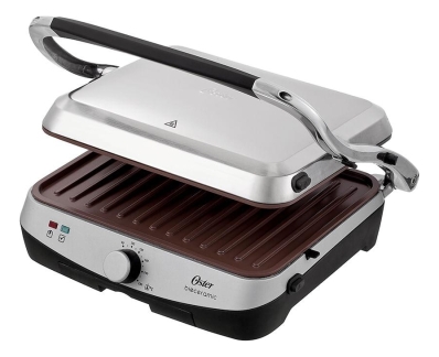 Grill Oster Sanduicheira Misteira Tostex Churrasqueira Elétrica Panini Ckstpa4881 Bioceramic
