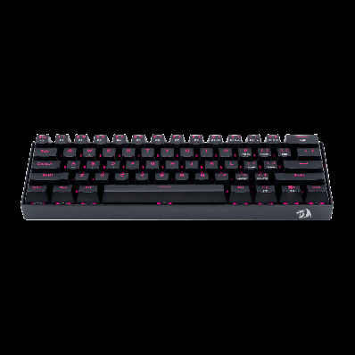Teclado Mecanico Redragon K630 Dragonborn / Single Color / Brown Switch / Usa - Preto