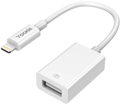 Cabo Adaptador Lightning para USB Yookie YA11 - Branco