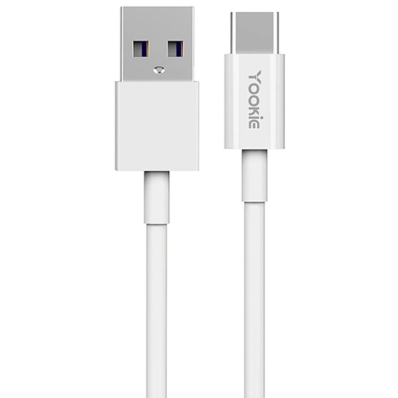 Cabo USB-A para USB-C Yookie CB1 (1 Metro) - Branco