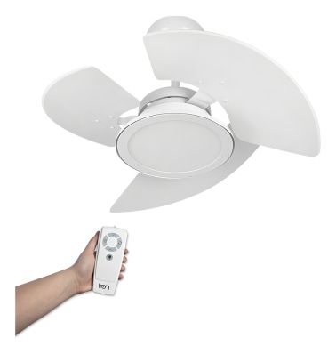 Ventilador De Teto Tron Aventador Led Branco Com Controle Remoto Compatível Com Alexa