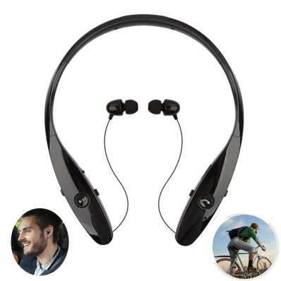 Fone de ouvido LG Tone Infinim Wireless com MicroFone de ouvido HBS-900.Ageubk Preto