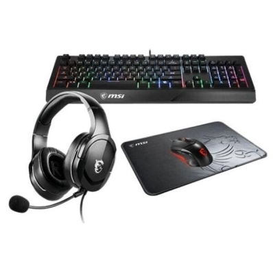 Teclado Kit Gamer MSI Adventure 202 Headset + Mouse + + Mousepad (4 EM1)