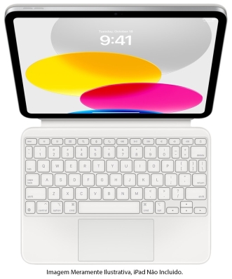 Teclado Apple Magic Keyboard Folio para iPad 10 Ger Ingles MQDP3LL/A (iPad Nao Incluido)