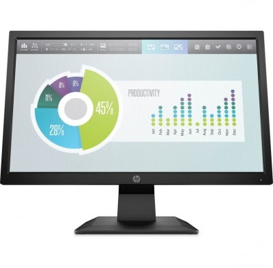 Monitor 20 HP P204V LED HDMI/ VGA/ 5MS/ Preto/ Bivolt