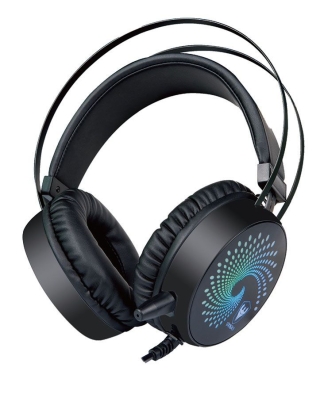 Fone de Ouvido Gamer Satellite Headset AE-356 RGB - Preto