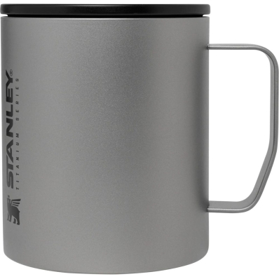 Caneca Termica Stanley Titanium Camp Mug - Cinza 354ML