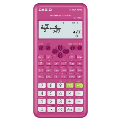 Calculadora Casio Cientifica FX-82LA Plus 2DA Edicion - Rosa