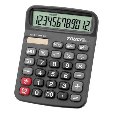 Calculadora Truly 836B / 12 Digitos - Preto