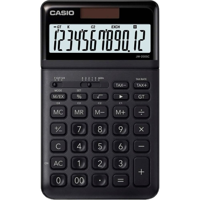 Calculadora Casio JW-200SC-BK (12 Digitos) - Preto