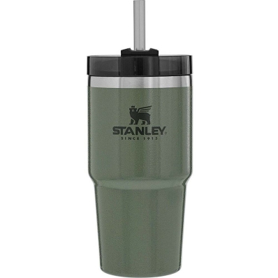 Caneca Térmica com Canudo Stanley Adventure 10-02662-100 (591ML) Verde Hammertone