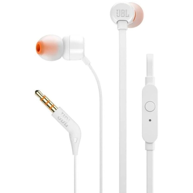 Fone de Ouvido JBL Pure Bass T110 Branco