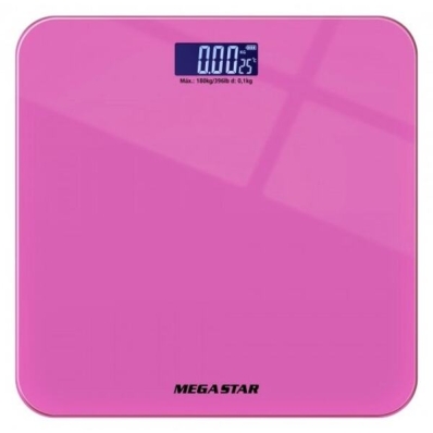 Balança Digital Mega Star CR3350 180KG - Rosa
