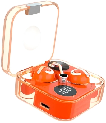 Fone de Ouvido Blulory Extra Bass Airbuds 6 - Orange