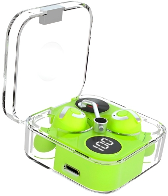 Fone de Ouvido Blulory Extra Bass Airbuds 6 - Green