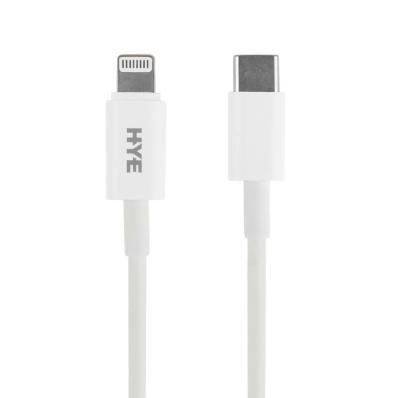 Cabo USB-C A Lightning Hye HYE180 - Branco 1 Metro