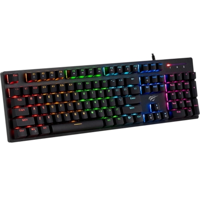 Teclado Gamer Havit KB858L - Preto (Ingles)
