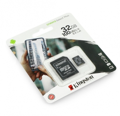 Cartao Microsd 32GB Kingston CANVAS100 SDCS2/32GB