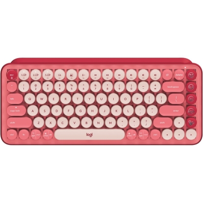 Teclado Sem Fio Logitech Pop Keys - Heartbreaker Rose (Ingles) (920-010709)