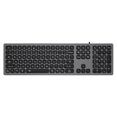 Teclado Mecanico Aigo V800 com Fio / RGB - Cinza (Windows / Mac)