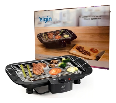 Churrasqueira Elgin 1800w - Anti-fumaça, 2 Alturas, Grelha