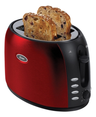 Torradeira Elétrica Bbkr De Aço Inox Vermelha Oster Cor Vermelho