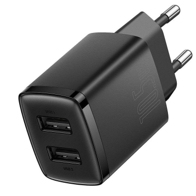 Carregador de Parede Baseus CCXJ010201 Compact 10.5 W - Black