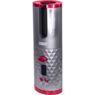 Modelador de Cabelo Onida ON-7045 Sem Fio 34 W - Cinza/Vermelho