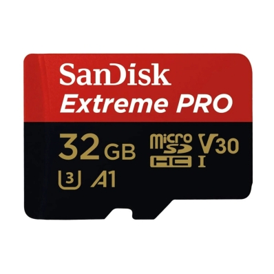 Cartao de Memoria Micro SD Sandisk U3 32GB 100MBS Extreme - (SDSQXCG-032G-GN6MA)