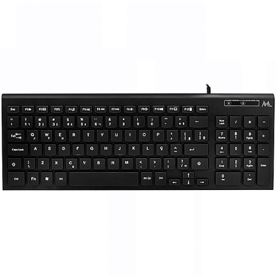 Teclado Mtek KB-8501C-PT USB - Preto (Portugues)