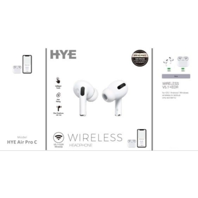 Fone de ouvido Ear Hye Air Pro C V5.1+Edr Wireless Branco