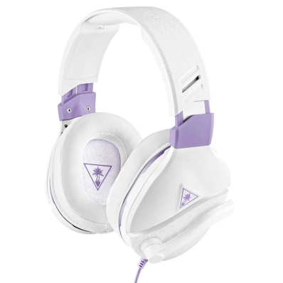 Headset Turtle Beach Recon Spark com Fio - Branco e Roxo (731855062201)