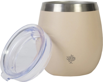 Cuia Termica Terrano com Tampa Acrilica - Creme