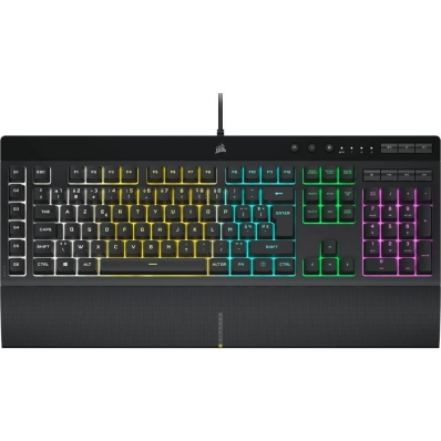 Teclado Gamer Corsair K55 RGB Pro USB - Preto (Ingles)