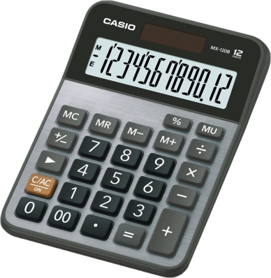 Calculadora Casio MX-120B (12 Digitos) - Cinza