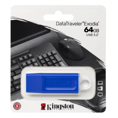 Pen Drive 64GB Kingston KC-U2G64-7GB Exodia Blue