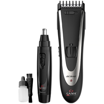 Maquina de Cortar Cabelo + Depilador Nasal Gama GCS542 - Preto