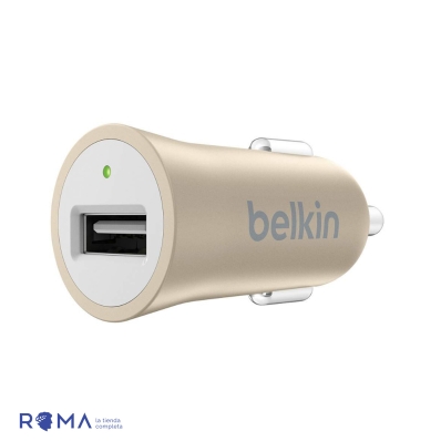 Carregador Veicular Belkin USB F8M730BTGLD 12W Single-Port Metalico Dourado