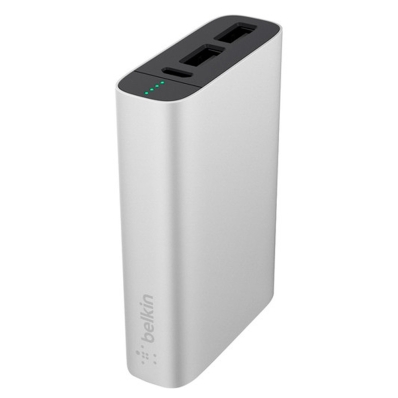Carregador Portatil Belkin Mixit Power Pack 6.600 Mah 2 USB - Prata F8M989BTSLV