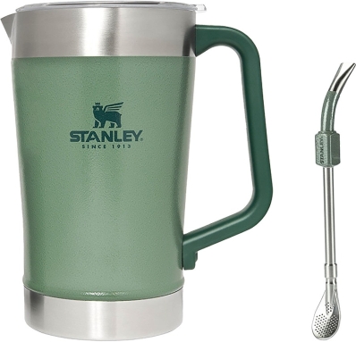 Kit Jarra Termica Pitcher 1,89L + Bomba Mate Straw Stanley Classic Series