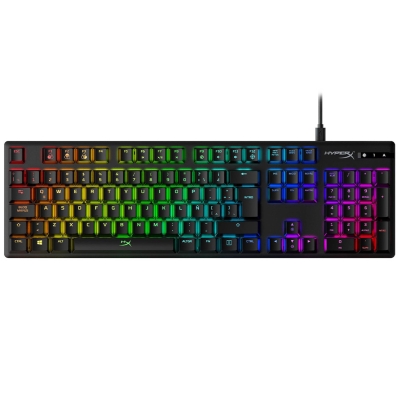 Teclado Gamer Mecanico USB Hyperx Alloy Origins Iluminacao RGB Portugues - Preto HX-KB6RDX-BR