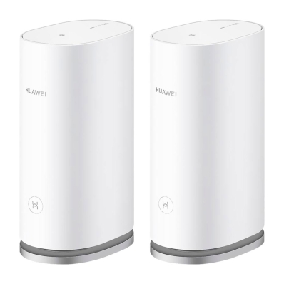 Roteador Huawei WS8100 2 Pack 2.4GHZ / 5GHZ / Wifi 6 Plus Mesh Dual Band / 3000 MBPS - Branco