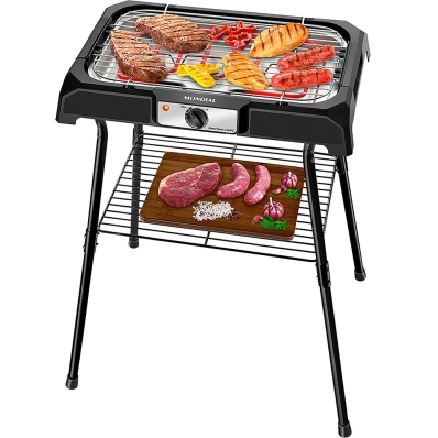 Churrasqueira Eletrica Mondial Grand Steak & Grill II CH-06 2000 W 110V - Preto/Prata
