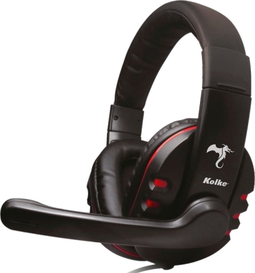 Headset Gaming Kolke com Microfone KMIG-100 Jack 3.5 Vermelho/Preto