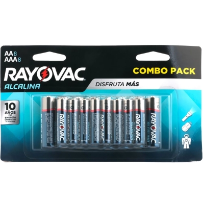 Kit de Pilhas Alcalinas Rayovac AA + AAA - 16 Unidades