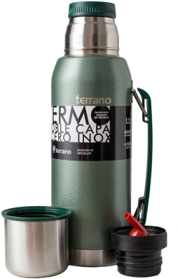 Garrafa Terrano 1L - Verde Metal