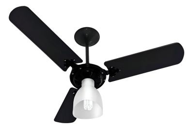 Ventilador Teto 3 C3v Venti Delta 37-3255 Estrutura Preto Pás Preto Diâmetro 95 Cm Frequência 60 Material Das Pás Mdf Lacado