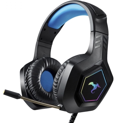 Fone de Ouvido Kolke Gamer KGA-514 Balder LED - Preto/Azul